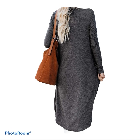 Cardigans for Women Open Front Long Knited - Picture 3 of 4